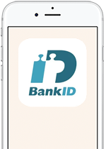 Telefon med appen Mobilt BankID